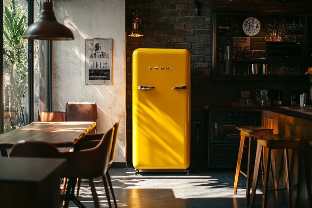 Quelles sont les couleurs les plus populaires pour un frigo vintage